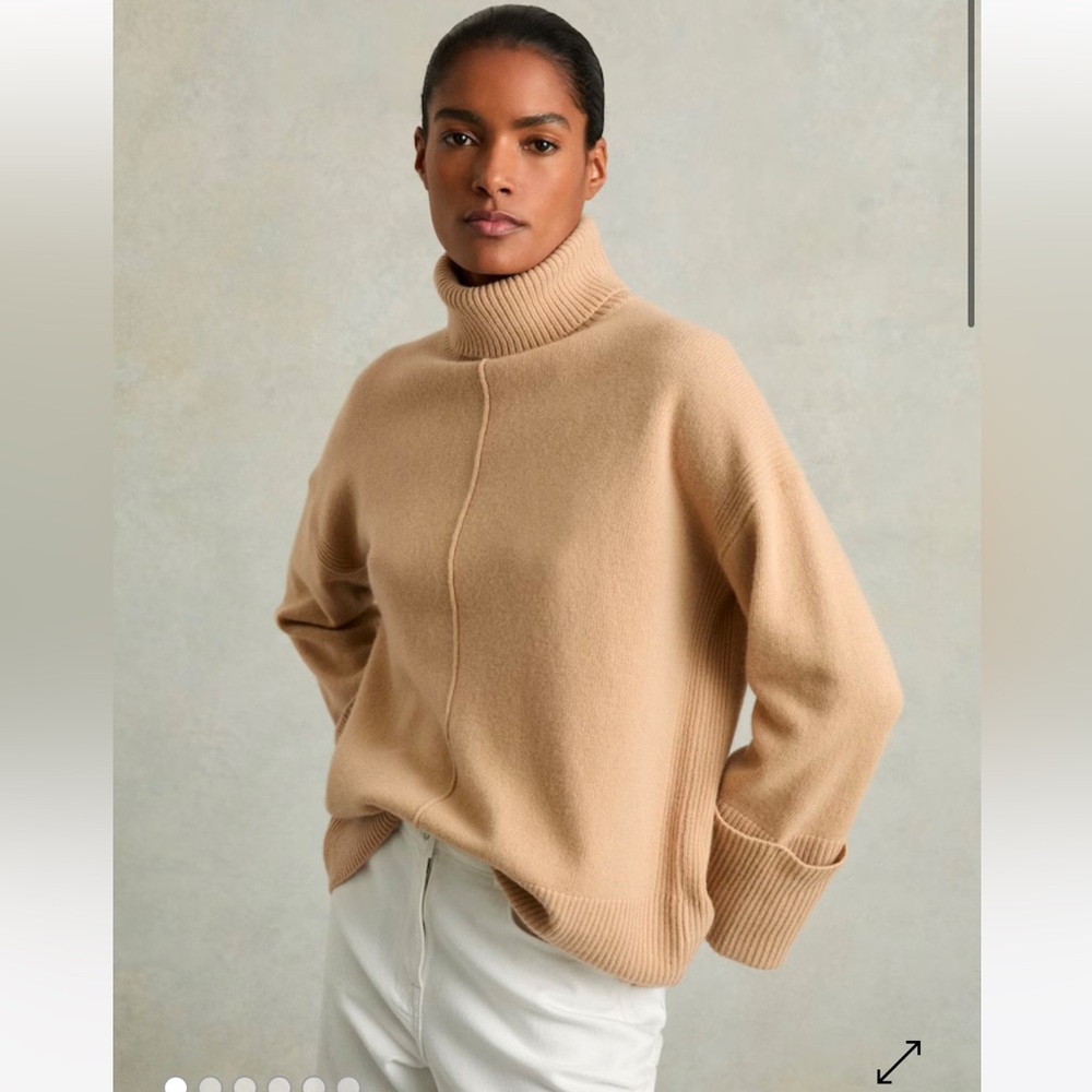 Reiss tan turtle neck sweater